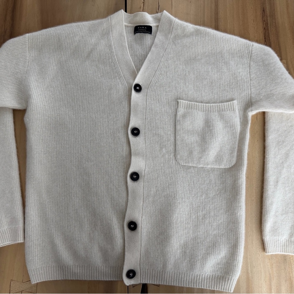 Zara Black Label Women’s Cashmere Cardigan Sweater